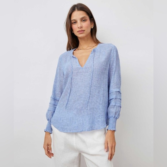 Rails Stripe Linen Caterina Top - Picture 1 of 12